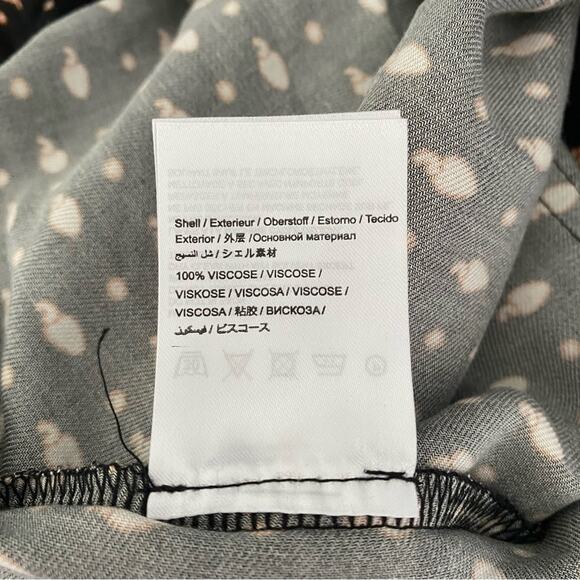 Farm Rio Anthropologie Tucker Paper bag Black Fruit Pants size large NO BELT - Picture 9 of 9